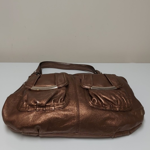 B. Makowsky Dark Rustic Brown Genuine Leather Bag - Picture 5 of 10